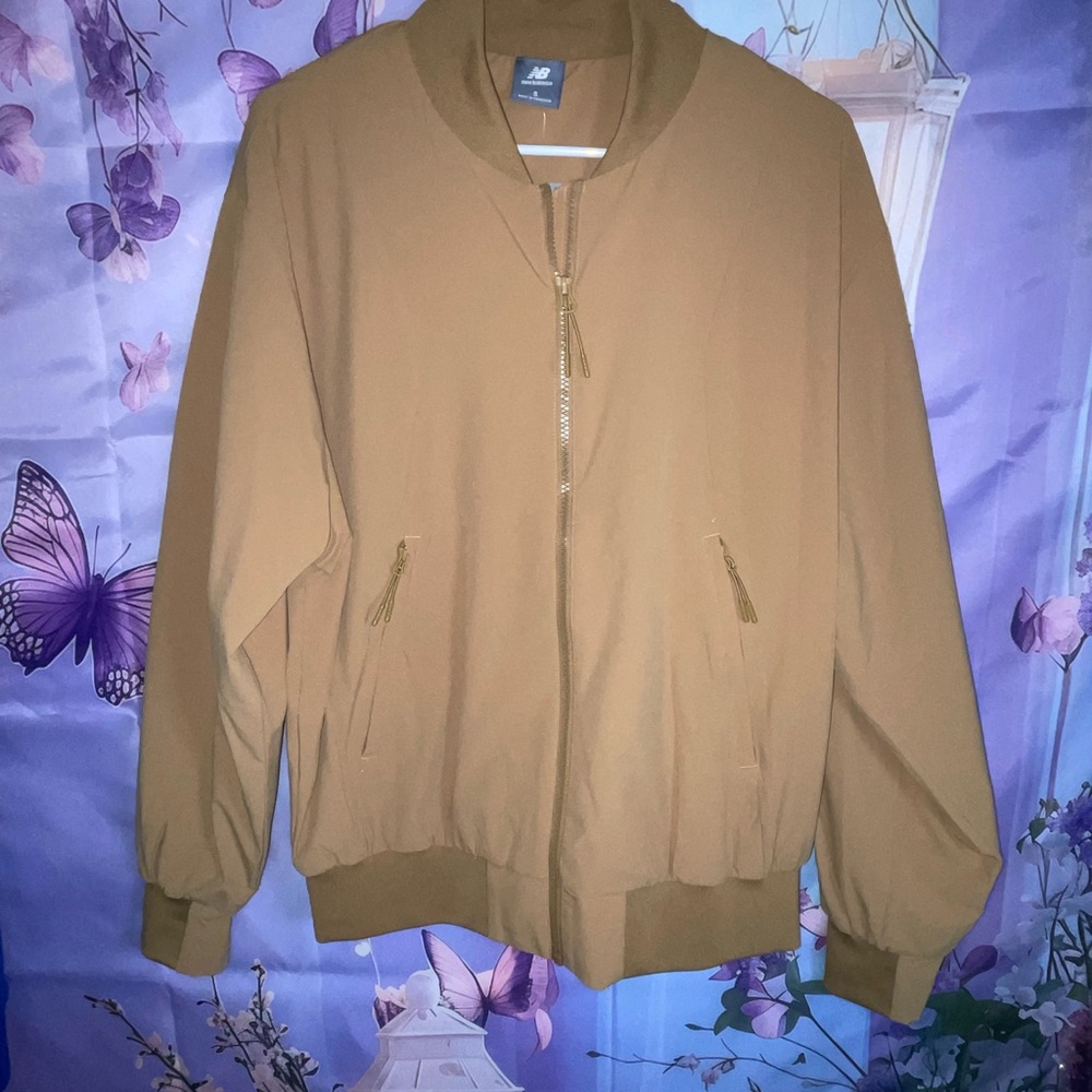 New Balance Men’s Camel Bomber Jacket